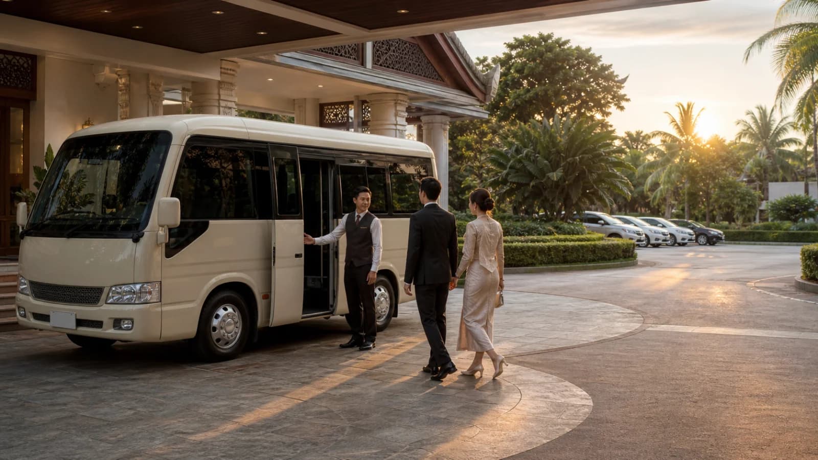 ป้ายบอกทางและรถยนต์ในงานแต่งงาน
